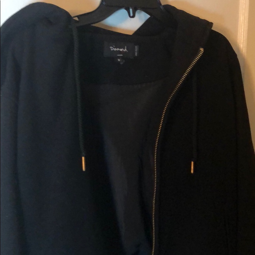 Diamond Supply Co. Men’s Embroidered Cobra Varsity Jacket Medium Black - Picture 7 of 11